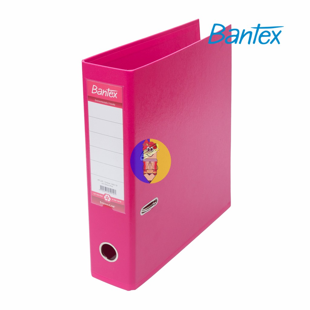 Bantex Lever Arch File Ordner Plastic 7cm Pink 1450 19 Shopee Malaysia