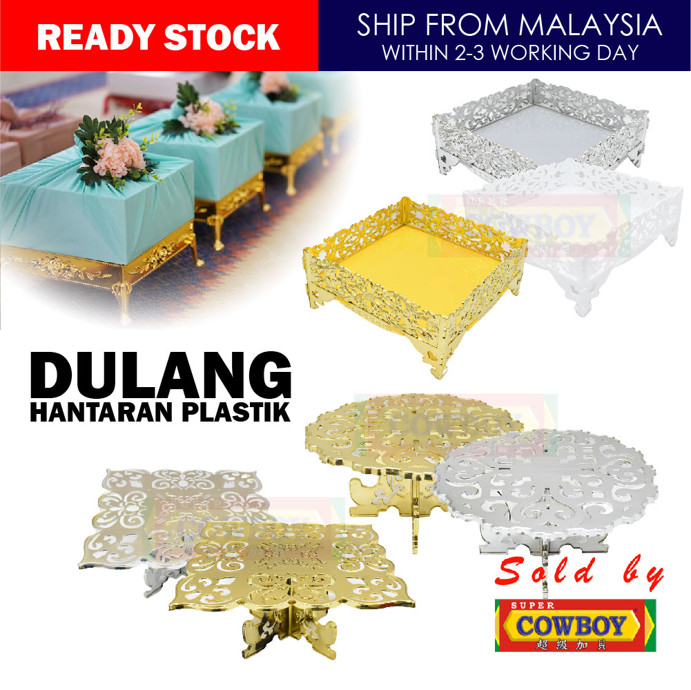 Buy Dulang Hantaran Berkaki Silver Gold White Plastik Bekas Hantaran Wedding Gif Tray Diy Seetracker Malaysia