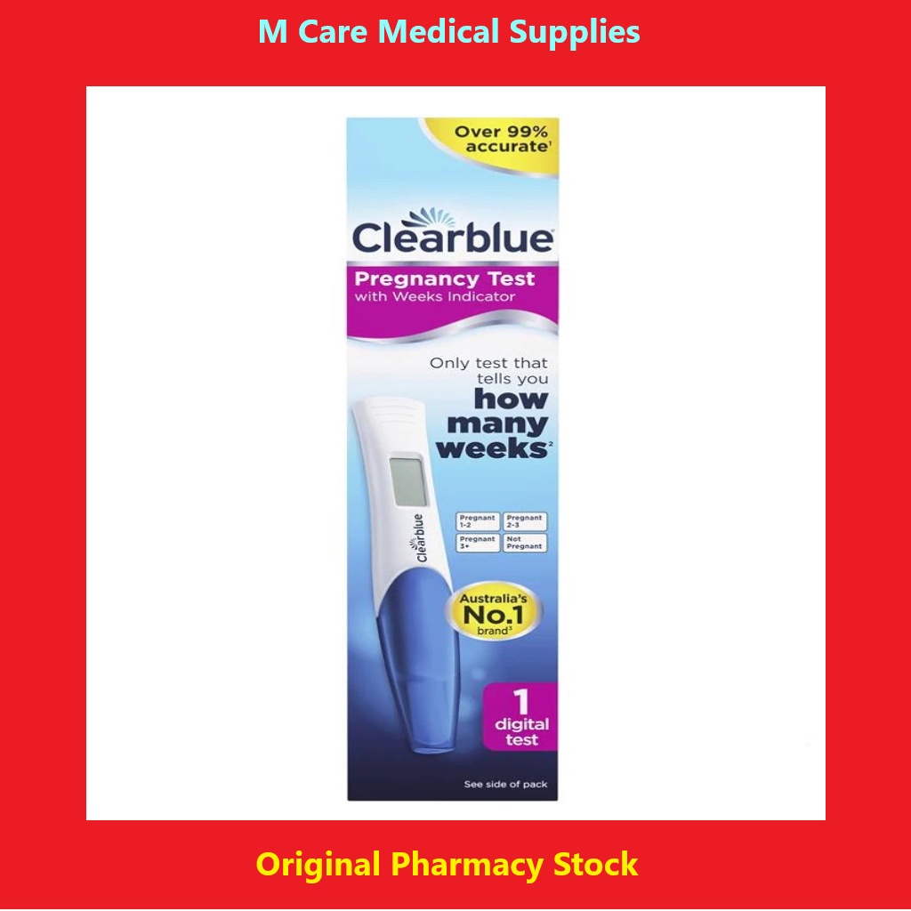 CLEARBLUE Digital Pregnancy Test with Weeks Indicator (1 TEST) Shopee