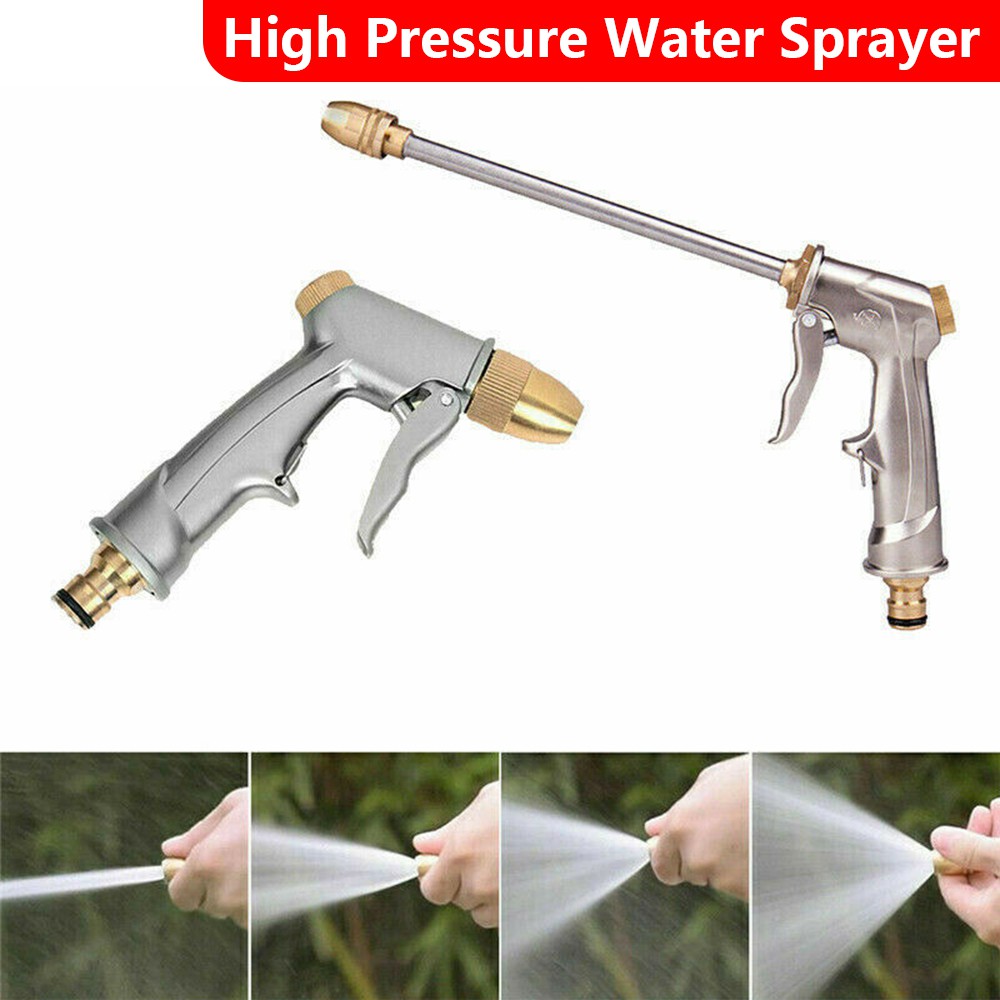 Garden Hose Nozzle, 100 Heavy Duty Metal Spray Nozzle High Pressure
