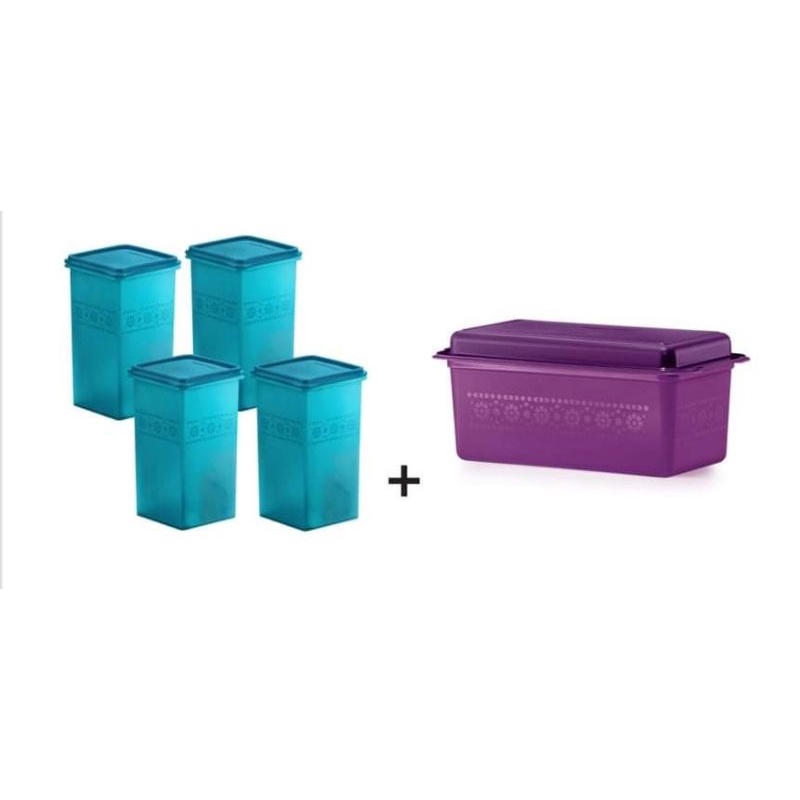 Buy Ready Stock Tupperware Tupperware Mosaic Keeper 3 1l Bread Server 3l B2b Snack Stor Mosaic Snack Stor 2 9l Seetracker Malaysia