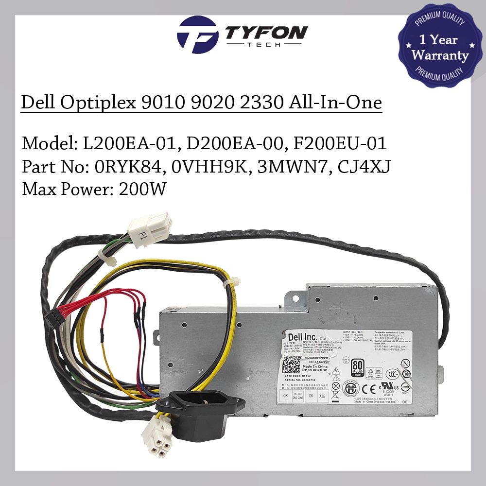 Dell Optiplex 9010 9020 2330 AllInOne Power Supply PSU 200W L200EA01