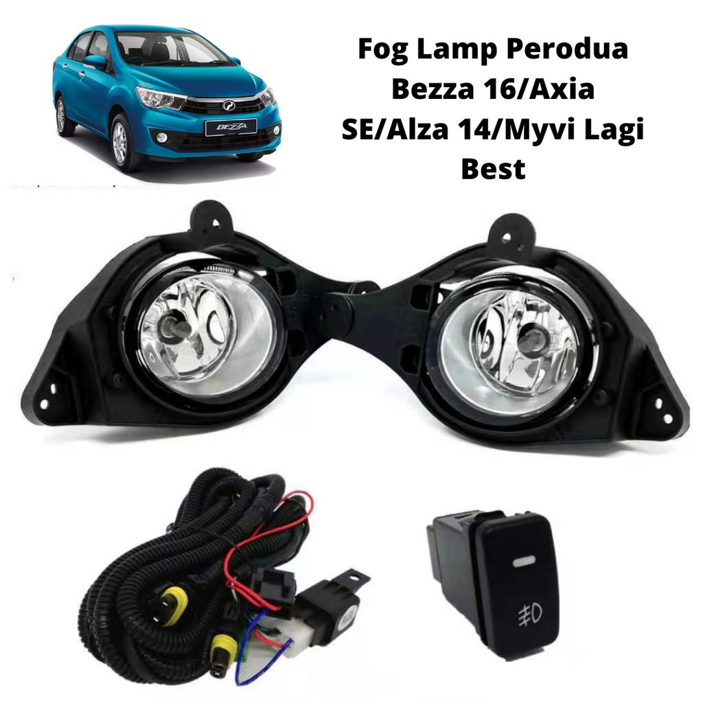 (DLAA) Fog Lamp Perodua Bezza 16 / Axia SE / Alza 14 / Myvi Lagi Best