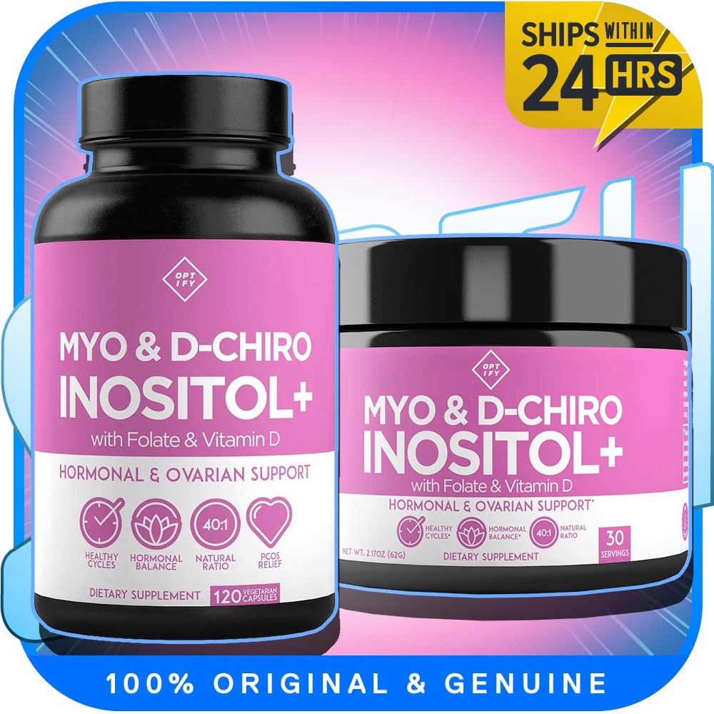 Optify Myo-Inositol And D-Chiro Inositol Plus Folate And Vitamin D ...