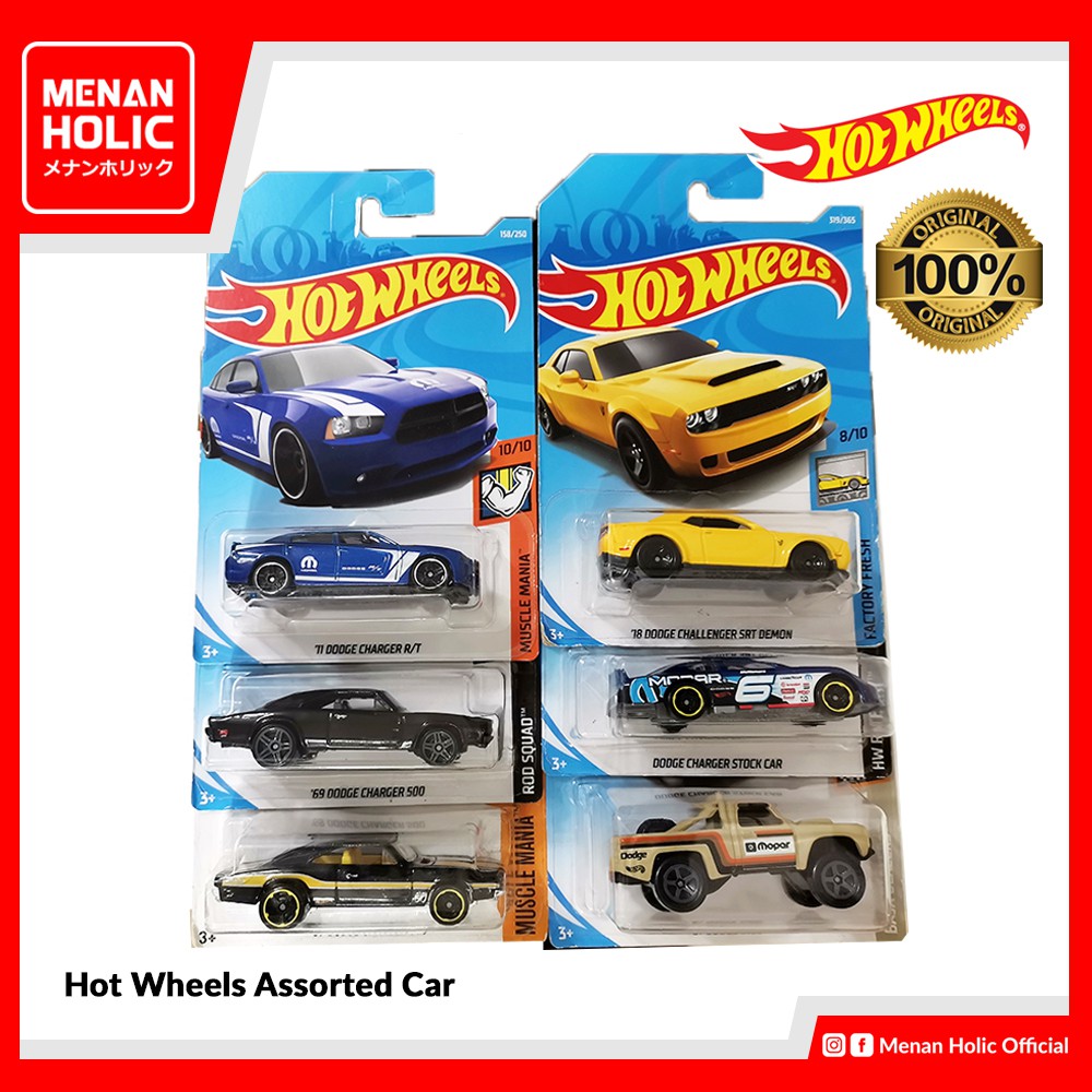 Hot Wheels Assorted Car Dodge Charger Challenge Srt Demon Shopee Malaysia