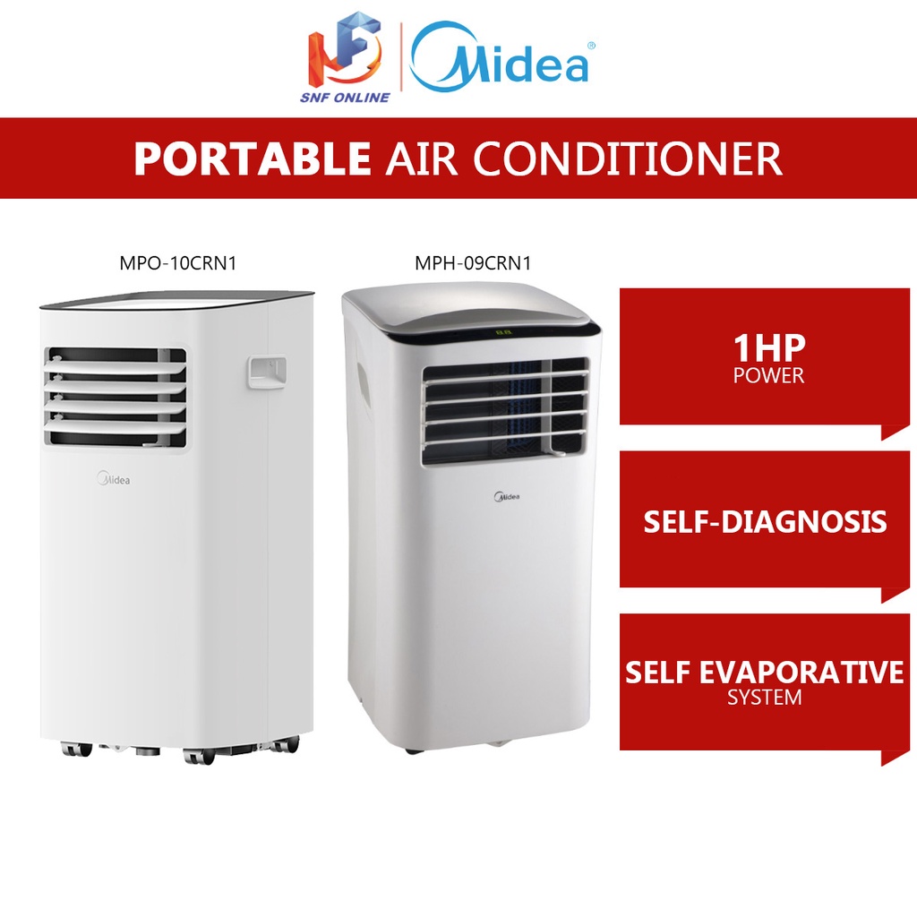Midea Portable Air Conditioner (1 HP) MPH09CRN1 MPO10CRN1 Shopee