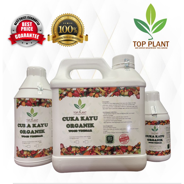 CUKA KAYU THAILAND WOOD VINEGAR ORGANIC ANTI SERANGGA POKOK BAJA FOLIAR