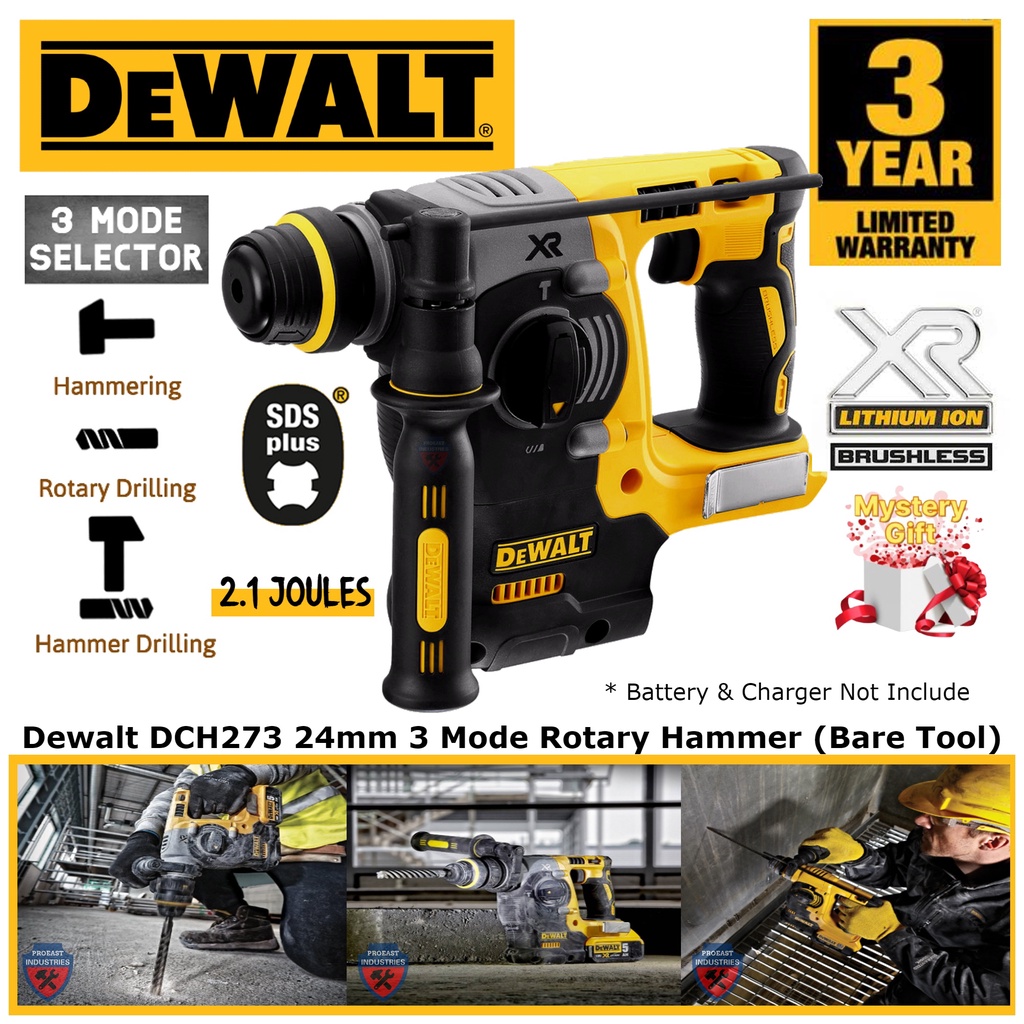 Dewalt DCH273P2GB 18/20V Brushless Cordless SDSPlus 3 Mode Rotary