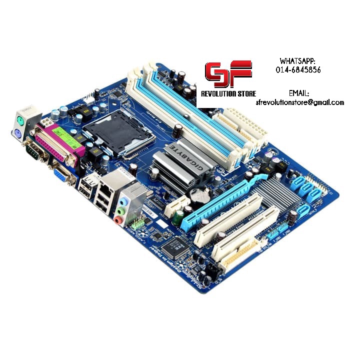 Gigabyte G41m Combo Socket 775 G41 Ddr2 Ddr3 Motherboard Used Shopee Malaysia