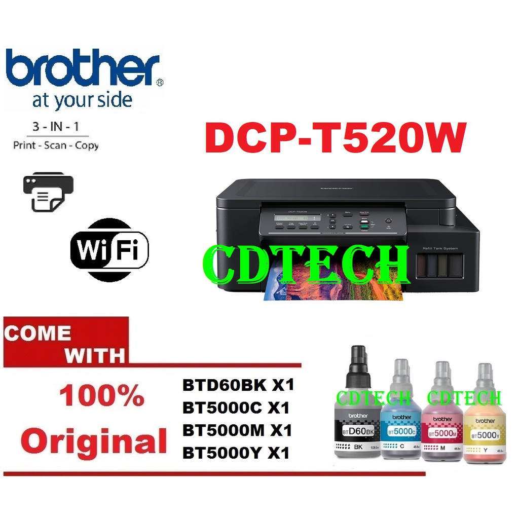 Brother Dcp-t220   Dcp-t420w  Dcp-t510w  T520w  T720dw Wifi 3 In 1 