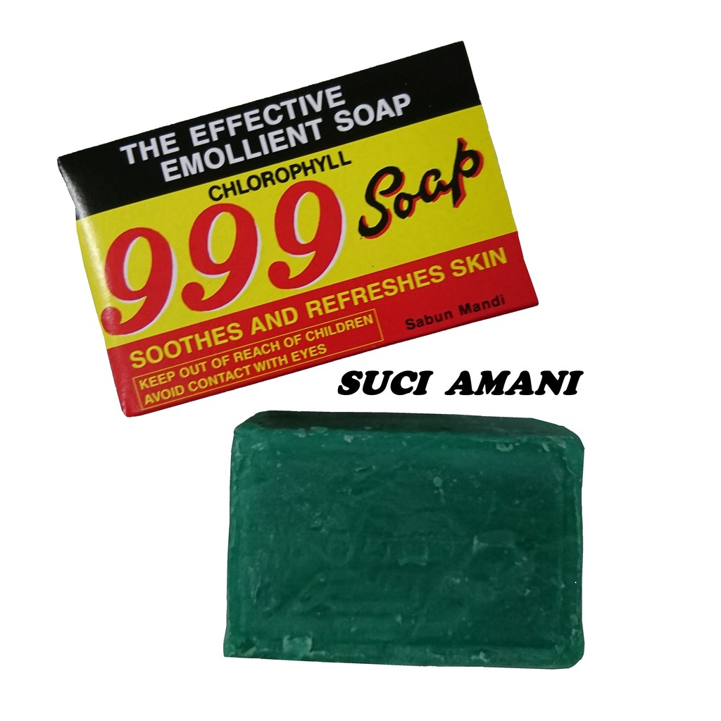 Emollient 999 Chlorophyll Soap 3 S Pcs Sabun Untuk Kulit Gatal 999 3 Buku Shopee Malaysia