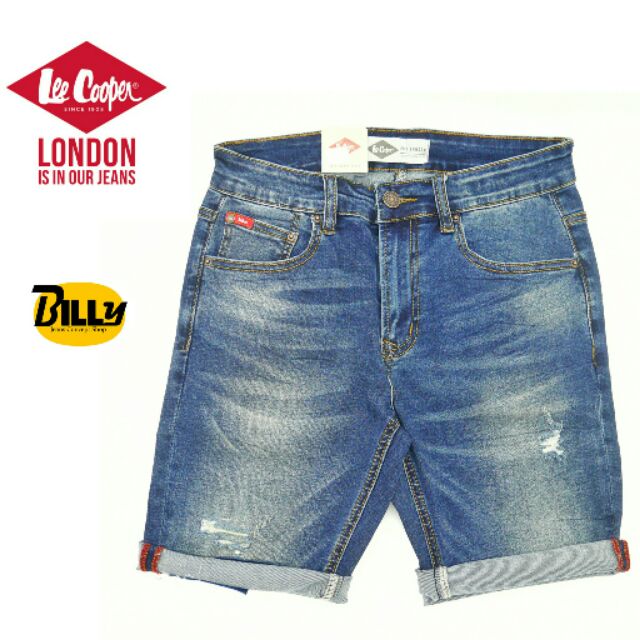 lee cooper denim shorts mens