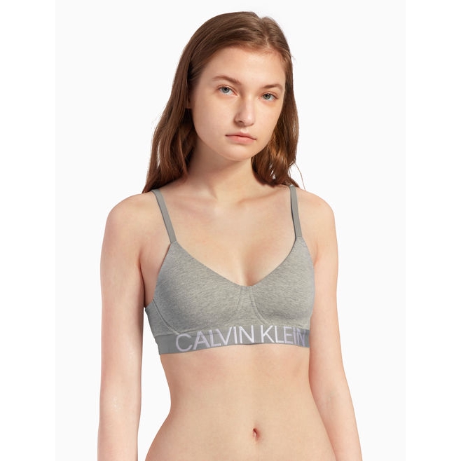 calvin klein metallic modern cotton bralette