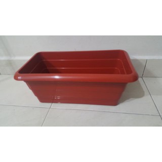 1pcs Pasu bunga segi Rectangular Plastic Flower Pot 1pcs Pasu bunga segi Rectangular Plastic Flower Pot