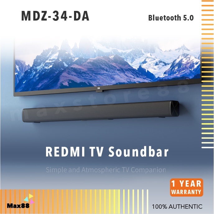 Redmi Mi TV SoundBar Speaker 30W Home Theater Wall Mount Smart Stereo Device Wireless Bluetooth Speaker - Black