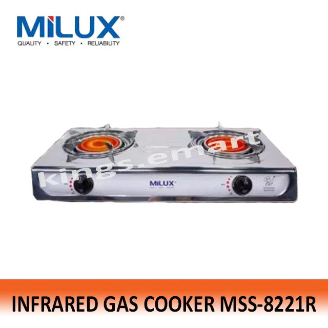 Milux Stainless Steel Infrared Gas Cooker Dapur Gas Infra ...