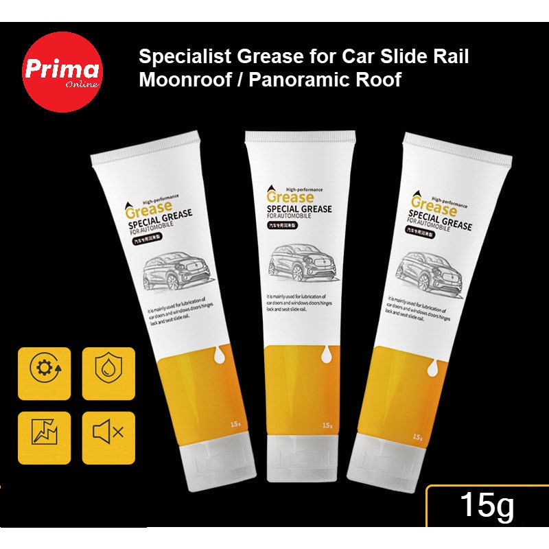 Specialist Lubricant Grease for Automotive Moonroof, Panoramic Roof, Door Limiter, Door Hinges