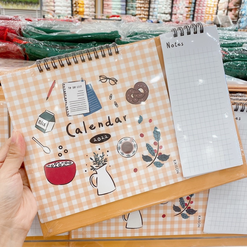 Kaison Calendar New 22 Calendar With Note Pad Table Calendar Shopee Malaysia