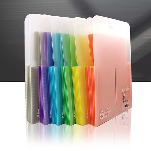 [ Ready Stock ] 1PCS 5 Pockets Vertical Expanding File Waterproof ...