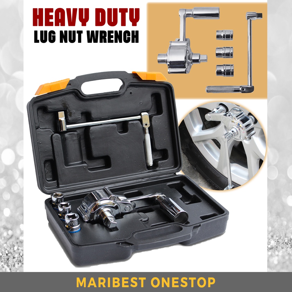 HEAVY DUTY LUG NUT TORQUE MULTIPLIER SOCKET WRENCH SET WITH 3 SOCKETS Shopee Malaysia