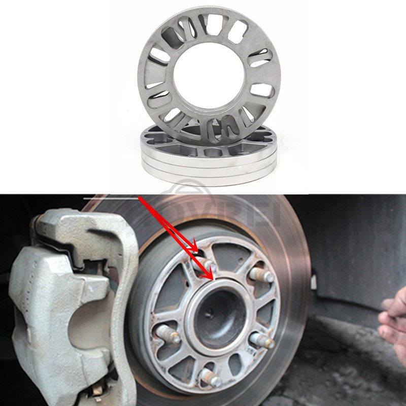 Universal car Aluminum 3mm 5mm 810mm Wheel Spacer Shims Plate 4 5 STUD