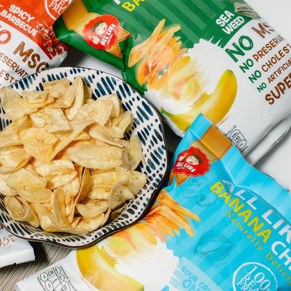 ALL LIKE Banana Chips-Sour cream & Onions 45g | Shopee Malaysia