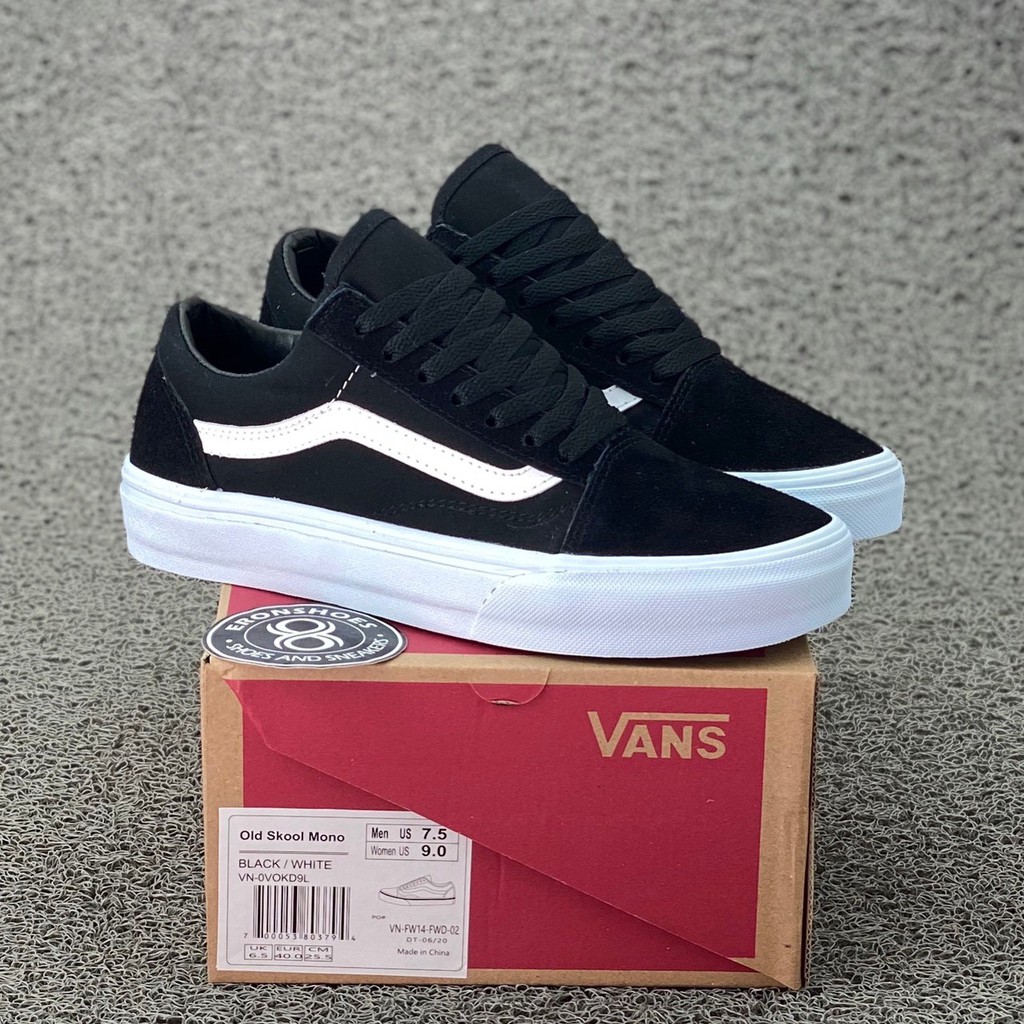 vans old skool mono black