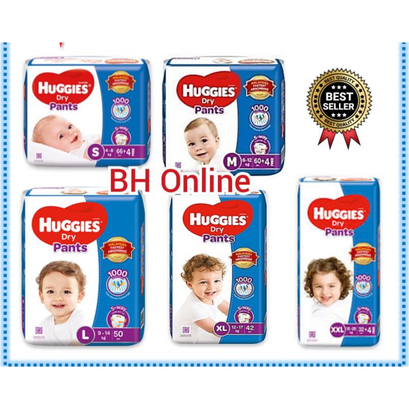 harga huggies dry diapers