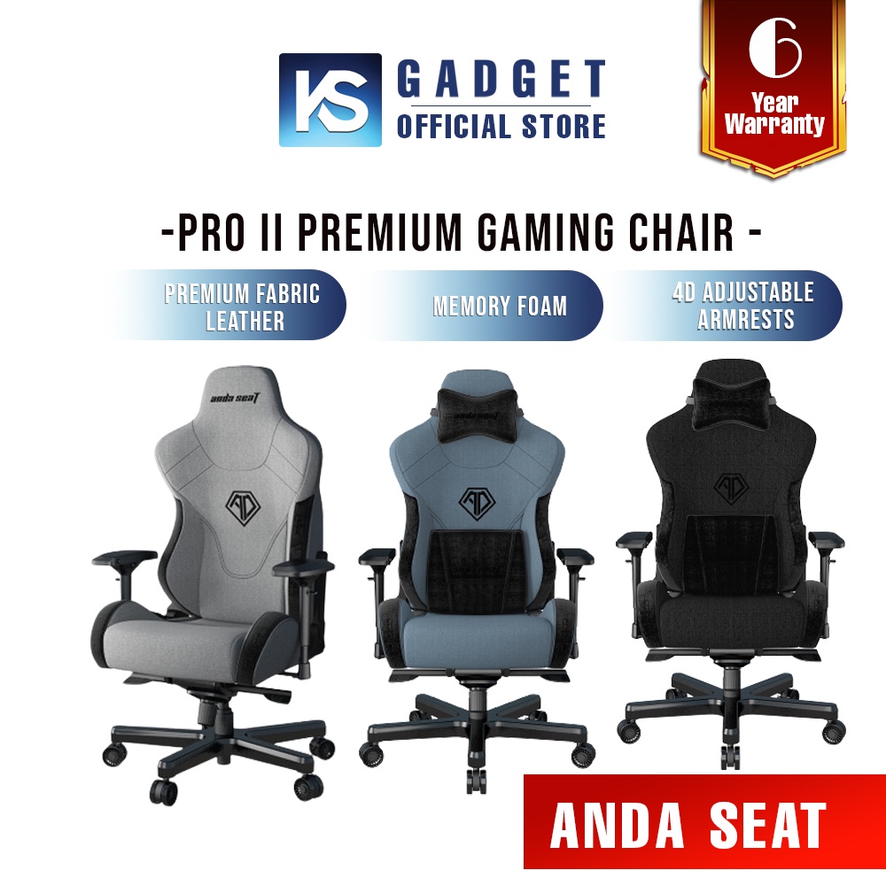 ANDA SEAT T-PRO II PREMIUM GAMING CHAIR - MIDNIGHT BLACK / STARGAZER ...