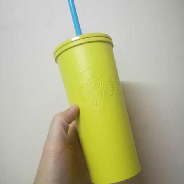 Starbucks Matte Yellow Tumbler Shopee Malaysia