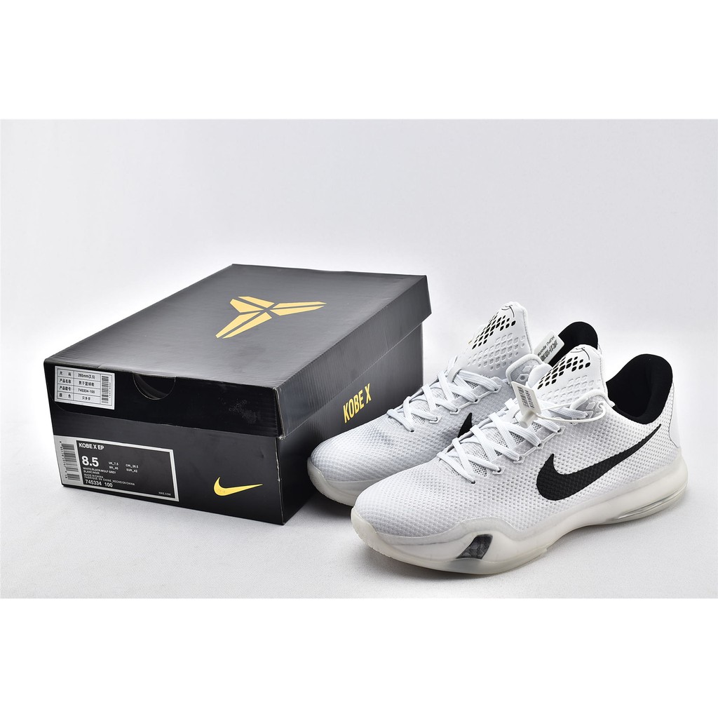 kobe 10 black and white