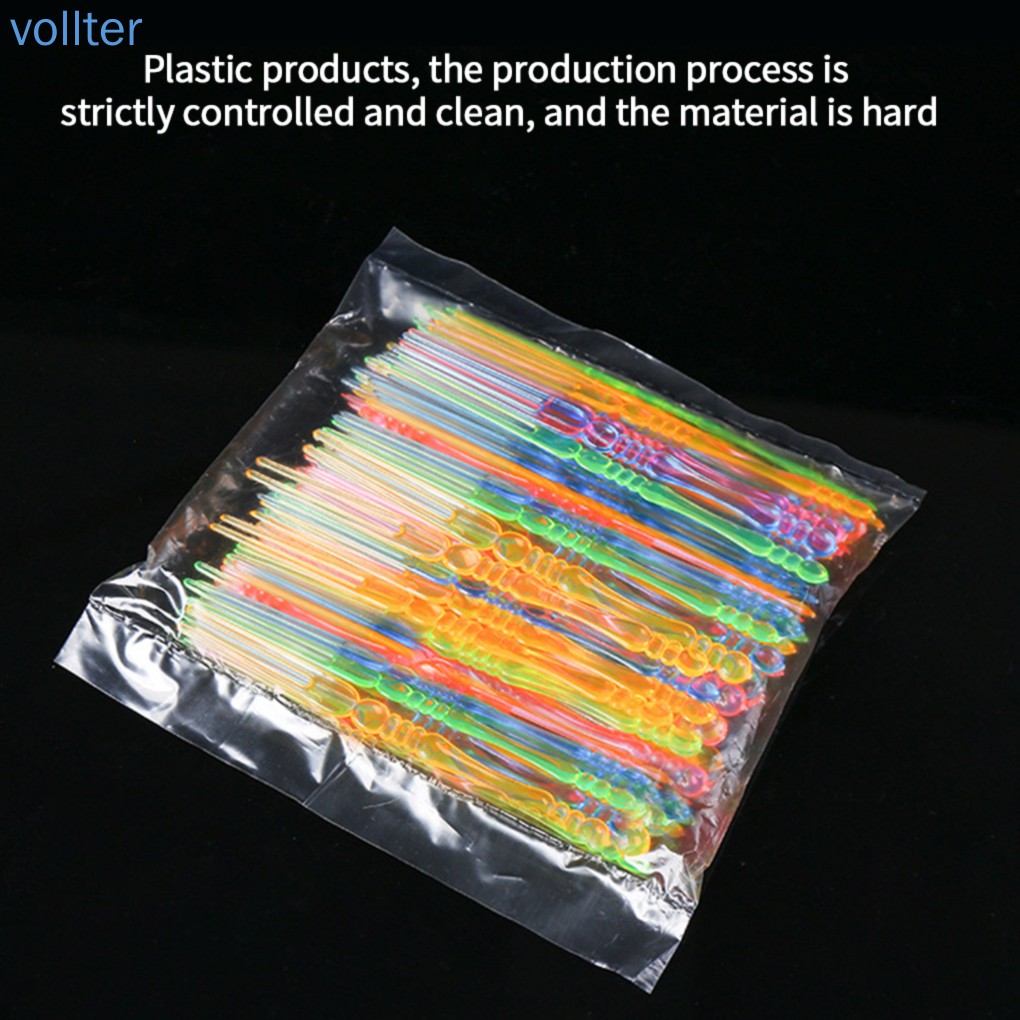 Meal Chef VOLL 80Pcs Cake Fork Plastic Fruits 2 Tooth Food Picks Dessert Snack Salad Cocktail Appetizer Colorful - Image 4