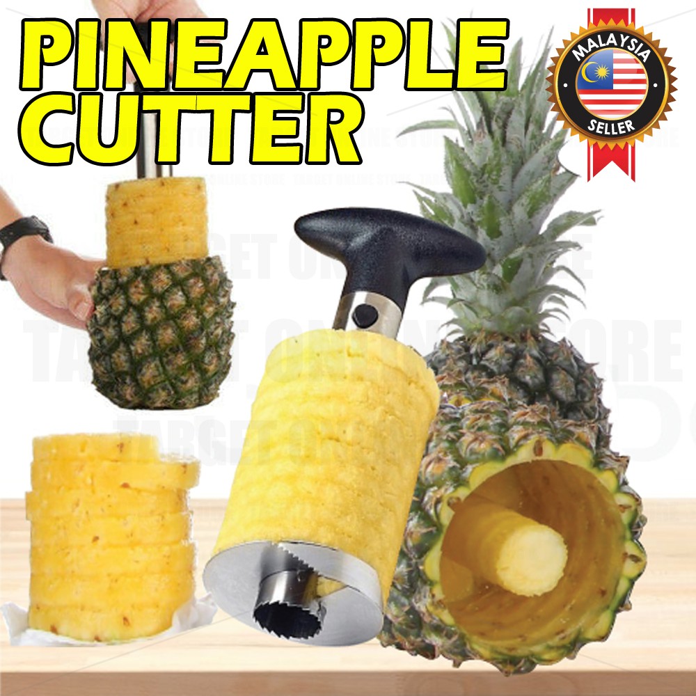 Pineapple Peeler Corer Slicer Cutter Cutting Kitchen Tool Spiral Stainless Steel/Pengupas Nanas Tahan Karat