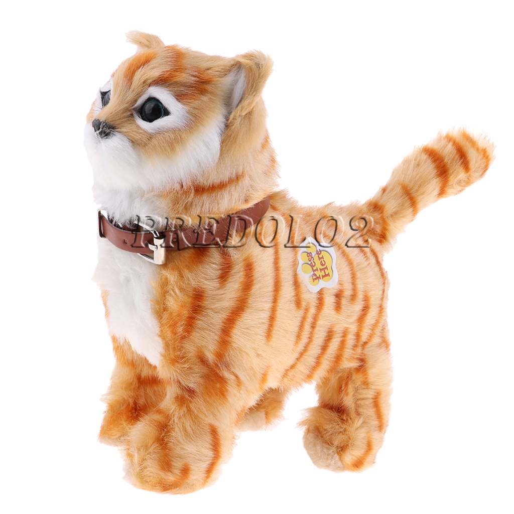 toy cat that walks and meows