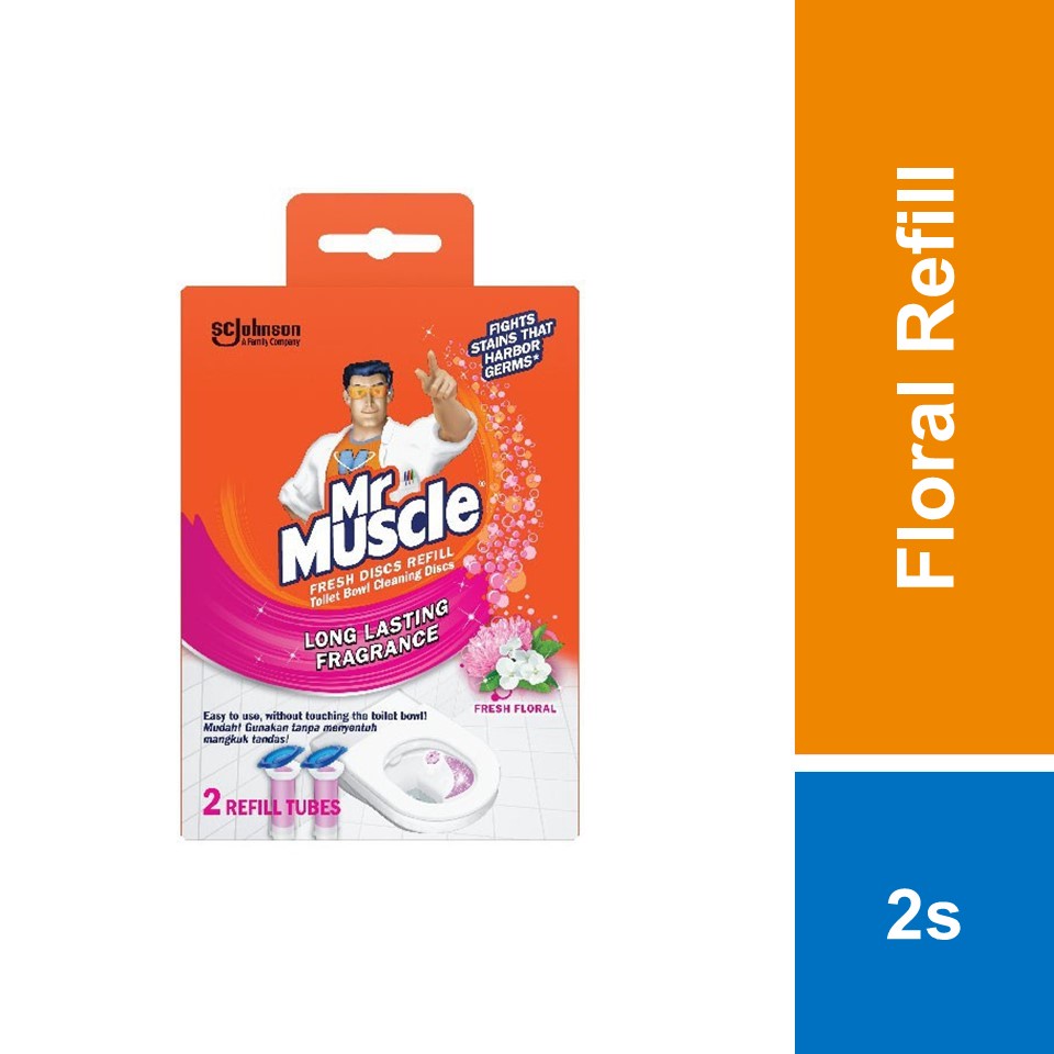 Mr Muscle Fresh Disc Floral Fresh Refill 12S Shopee Malaysia