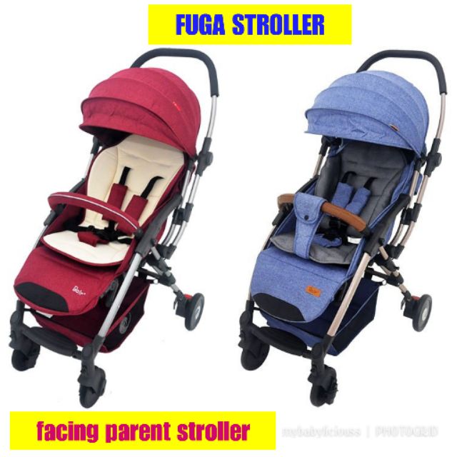 stroller facing parent