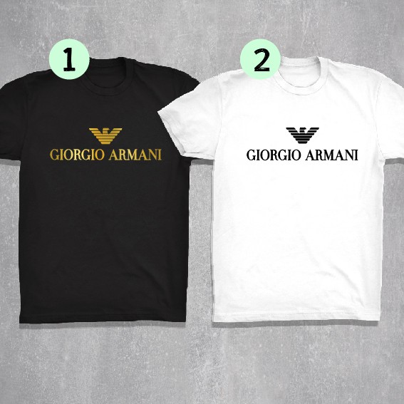 armani gold t shirt