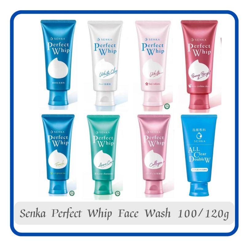 Senka Perfect Whip Face Wash 100g/120g Shopee Malaysia