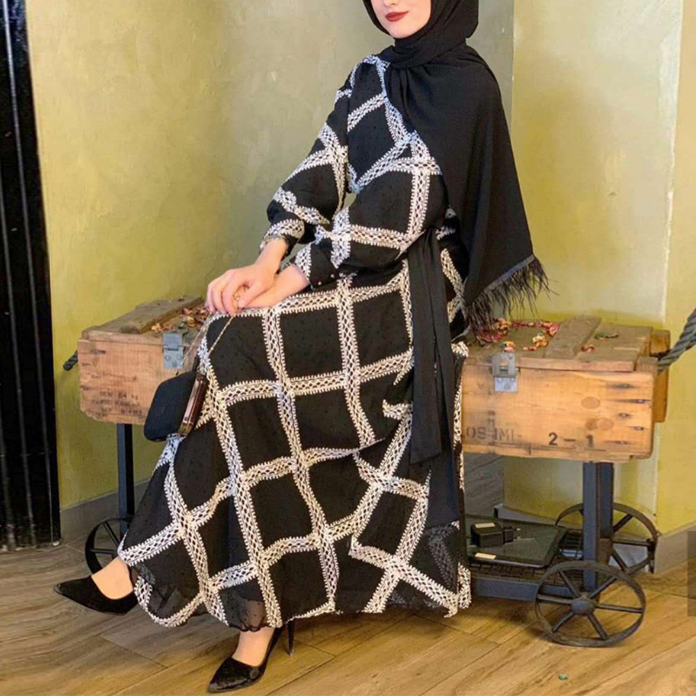 Vestidos Kaftan Dubai Abaya Turkey Muslim Fashion Hijab Dress Islam Clothing  Abayas Maxi Dresses For Women Caftan Robe F | Shopee Malaysia