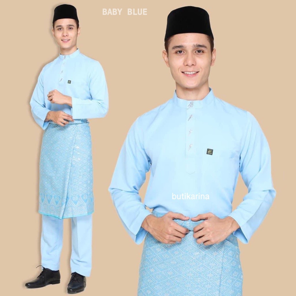 baju melayu biru muda