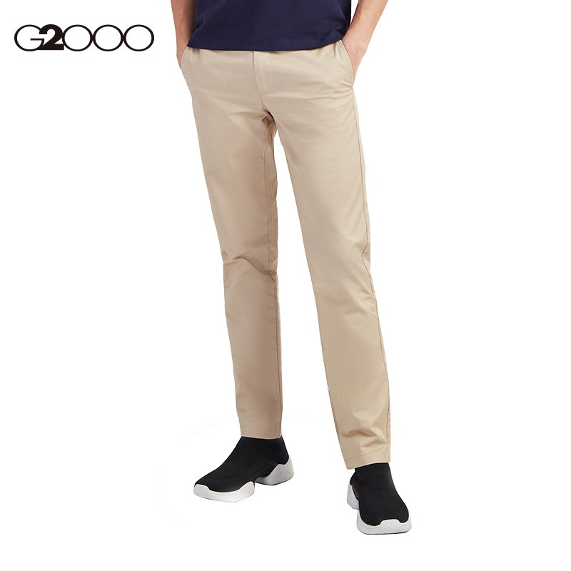 straight fit cotton pants