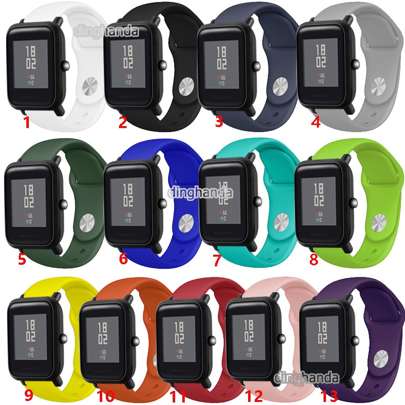 Soft Silicone Band Replacement Strap For Huami Amazfit Bip Lite Bip S U Shopee Malaysia