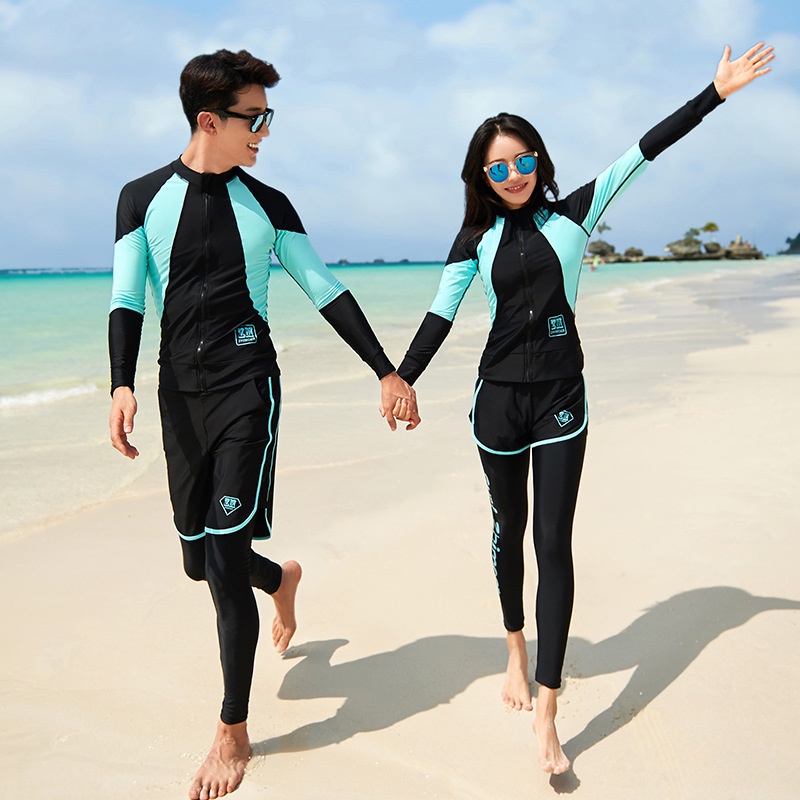 Matching Swimsuit for Couples Beachwear Sun UV Protection Bathing Suits