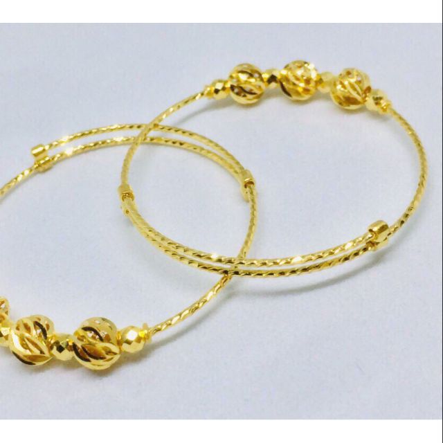  EMAS  916  BANGLE  BABY ADJUSTABLE B Shopee Malaysia