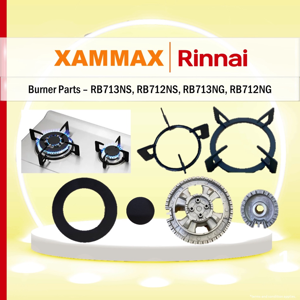 Rinnai Accessories Flexible Burner Cooker Hob RB713 RB712 NG NS