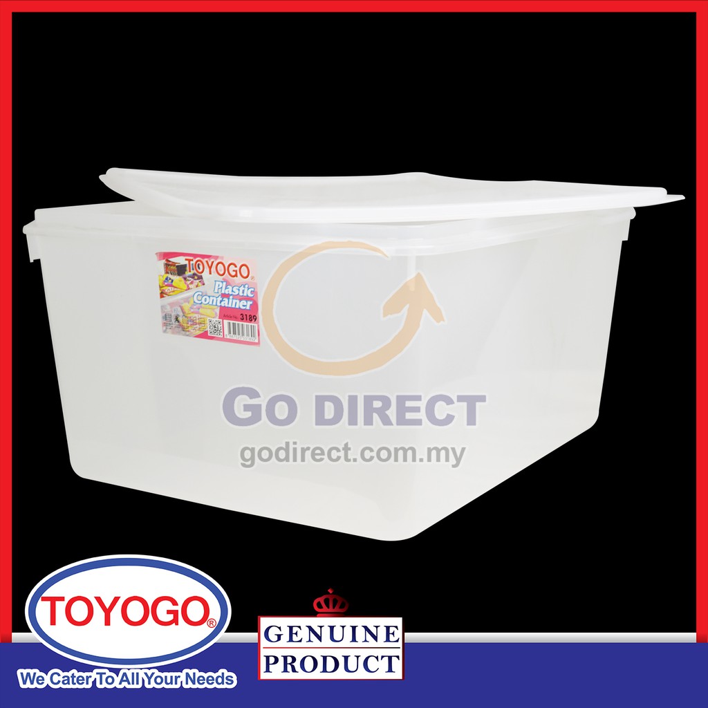 1 X TOYOGO 45L Diamond Container Reusable Food Grade Plastic Storage
