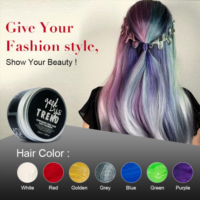 Hair Dye Wax One Time Molding Paste Harajuku Style Styling Hair