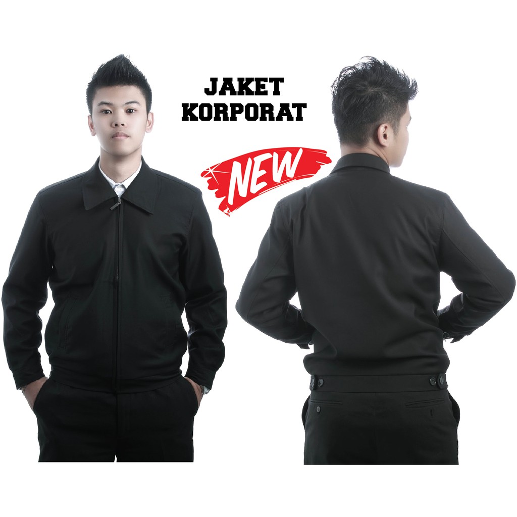 Jaket Korporat Hitam Lelaki - Robert Churchill