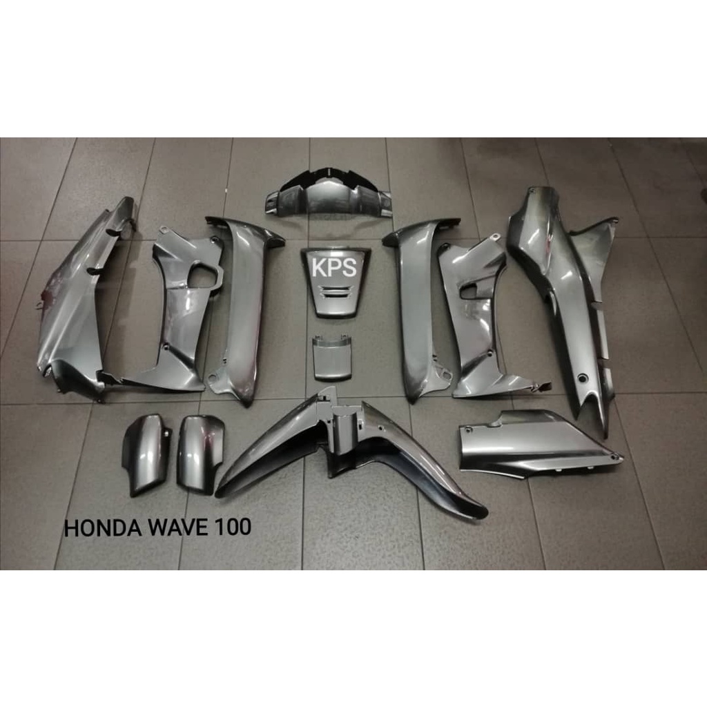HONDA WAVE 100 COVER SET COLOUR GREY Shopee Malaysia