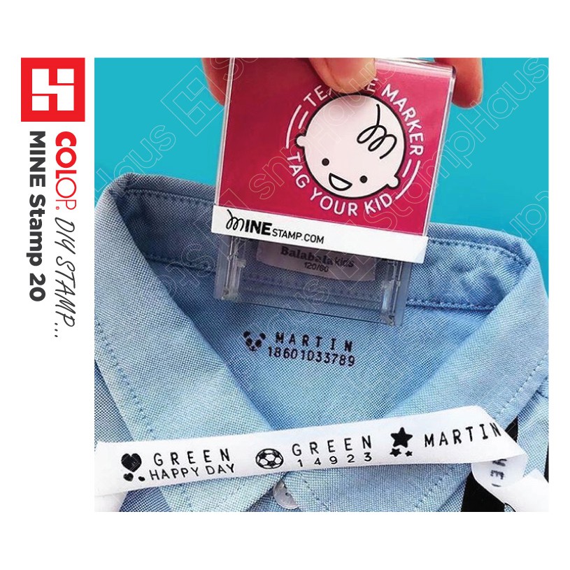 COLOP DIY MINE Stamp Textile Marker / Clothing Marker / Fabric Name